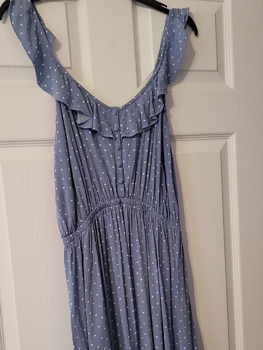 Cacique Blue Polka Dot Sleep Dress